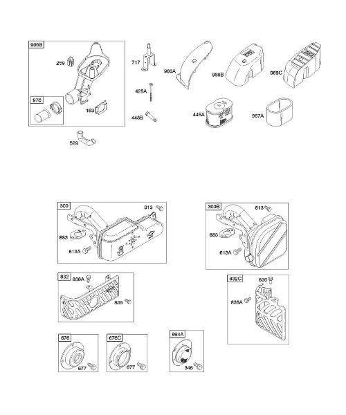 B&S - 12â  122602-0194-E1 A - Depurador de aire, sistema de escape de la marca Stihl