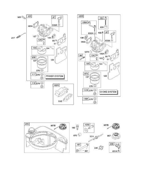 B&S - 12â  122672-0107-E1 D - Carburador, suministro de combustible de la marca Stihl