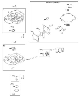 B&S - 12â  122Q02-0154-B1 I - Juego de juntas motor, cárter de la marca Stihl