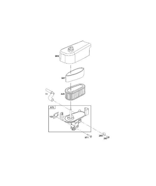 B&S - 12â  122Q02-0171-B1 A - Filtro de aire de la marca Stihl