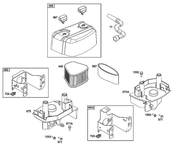 B&S - 12â  123P02-0067-H1 A - CONJUNTO DE FILTRO DE AIRE de la marca Stihl