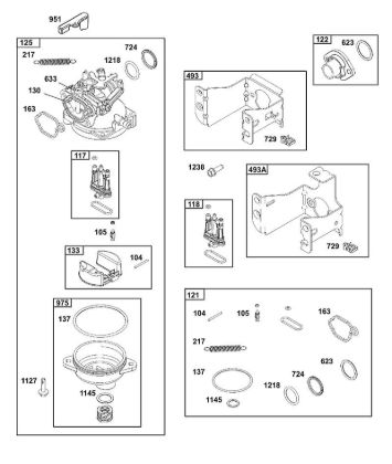 B&S - 12â  123P02-0067-H1 C - CONJUNTO DE CARBURADOR de la marca Stihl