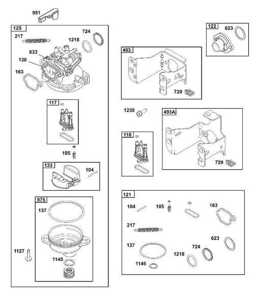 B&S - 12â  123P02-0067-H1 C - CONJUNTO DE CARBURADOR de la marca Stihl