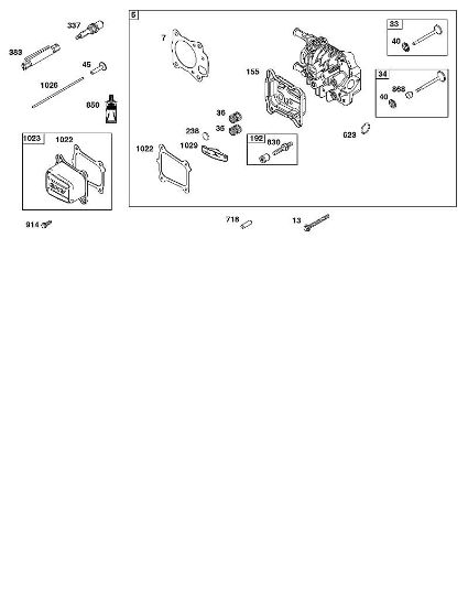 B&S - 12â  123P02-0067-H1 H - CONJUNTO DE CULATA de la marca Stihl