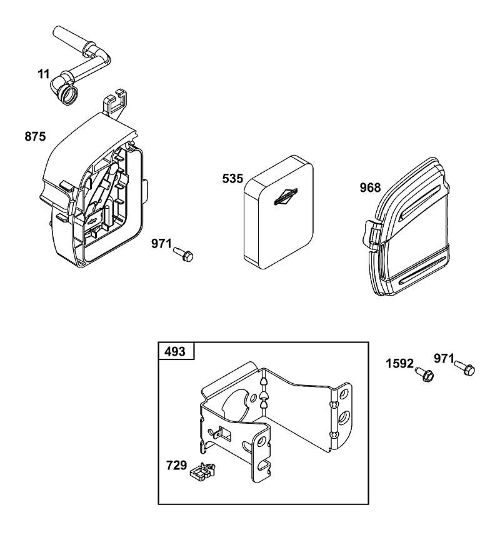 B&S - 12â  125P02-0087-F1 A - CONJUNTO DE FILTRO DE AIRE de la marca Stihl