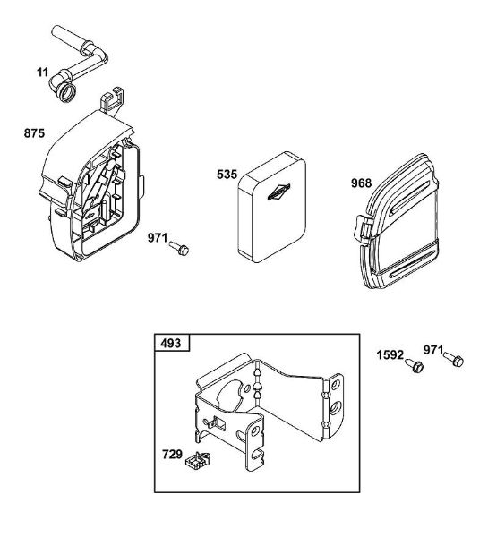 B&S - 12â  125P02-0087-F1 A - CONJUNTO DE FILTRO DE AIRE de la marca Stihl
