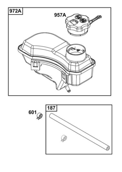 B&S - 12â  125P02-0087-F1 K - CONJUNTO DE ALIMENTACIí“N DE COMBUSTIBLE de la marca Stihl