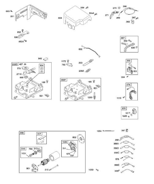 B&S - 12â  126392-0274-E8 G - Arranque eléctrico, resortes regulador, encendido de la marca Stihl