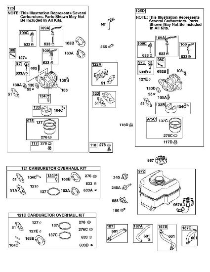 B&S - 12â  126392-1274-B8 D - Carburador, suministro de combustible de la marca Stihl