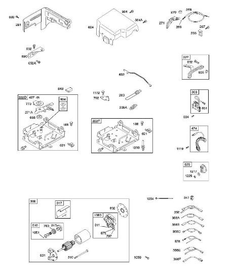 B&S - 12â  126392-1274-B8 G - Arranque eléctrico, resortes regulador, encendido de la marca Stihl
