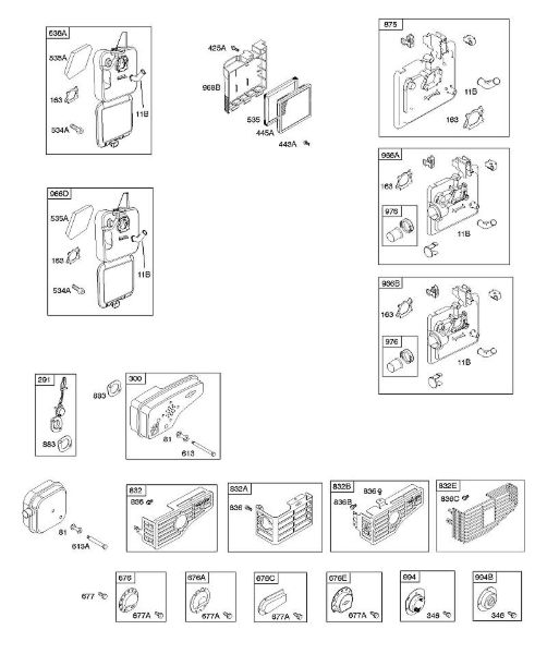B&S - 12â  126T02-0282-B1 A - Depurador de aire, sistema de escape de la marca Stihl