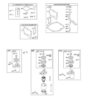 B&S - 12â  126T02-4825-B1 F - Arranque eléctrico, juegos de juntas de la marca Stihl