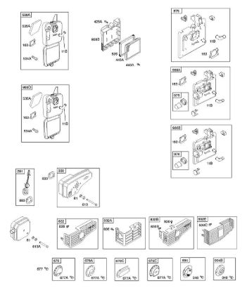 B&S - 12â  126T02-7278-H1 A - Depurador de aire, sistema de escape de la marca Stihl