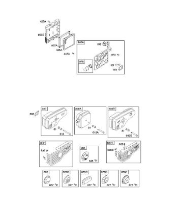 B&S - 12â  127802-1765-B1 A - Depurador de aire, sistema de escape de la marca Stihl