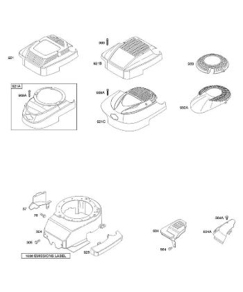 B&S - 12â  127807-0662-01 C - Carcasa/revestimientos ventilador de la marca Stihl