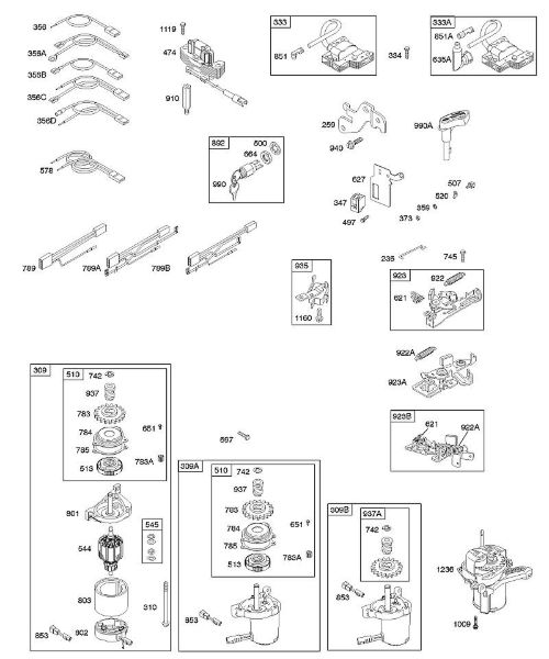 B&S - 12â  12F802-1360-01 B - Alternador, arranque eléctrico, sist. eléctrico, freno volante, encendido de la marca Stihl