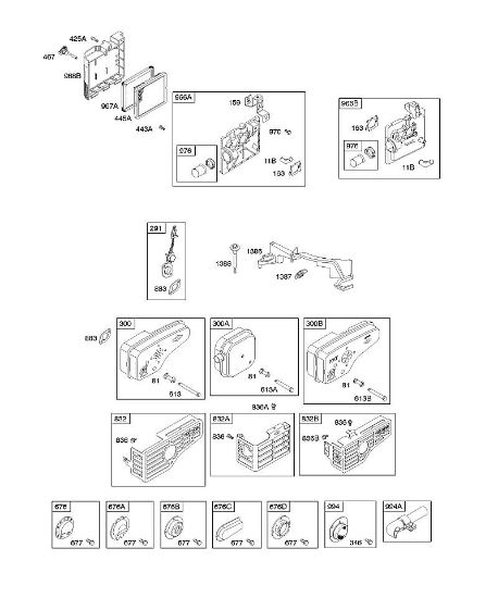 B&S - 12â  12F807-1310-01 A - Depurador de aire, sistema de escape de la marca Stihl