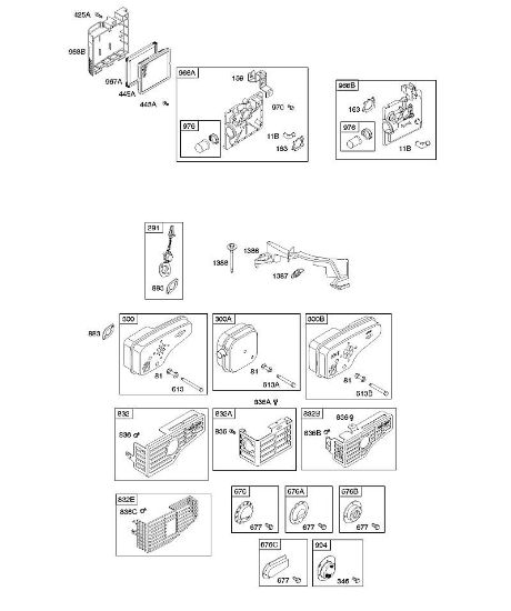 B&S - 12â  12H802-0666-01 A - Depurador de aire, sistema de escape de la marca Stihl