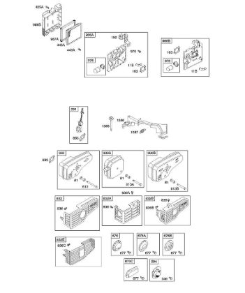 B&S - 12â  12H807-1808-B1 A - Depurador de aire, sistema de escape de la marca Stihl