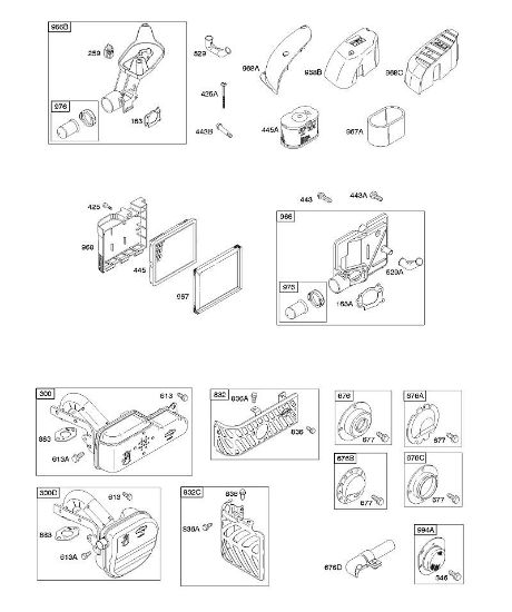 B&S - 12â  12Q502-0194-B1 A - Depurador de aire, sistema de escape de la marca Stihl