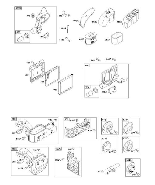B&S - 12â  12Q502-0194-B1 A - Depurador de aire, sistema de escape de la marca Stihl