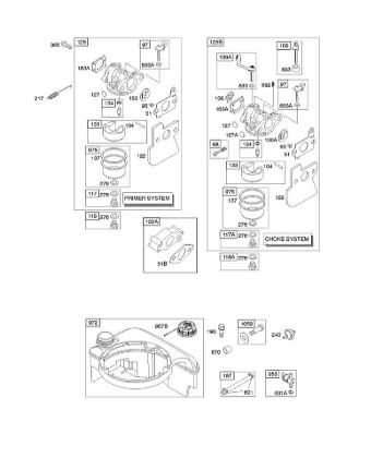 B&S - 12â  12Q502-0194-B1 D - Carburador, suministro de combustible de la marca Stihl