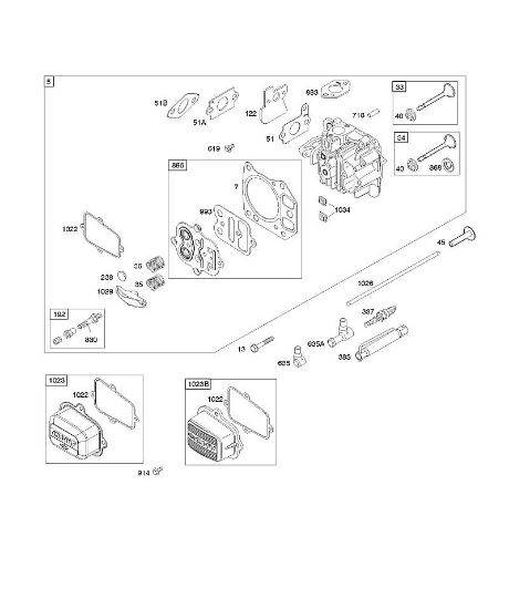 B&S - 12â  12Q502-0194-B1 F - Culata de la marca Stihl