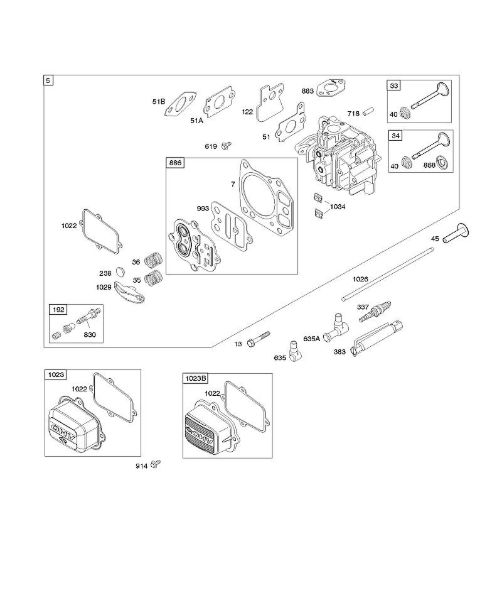 B&S - 12â  12Q502-0194-B1 F - Culata de la marca Stihl