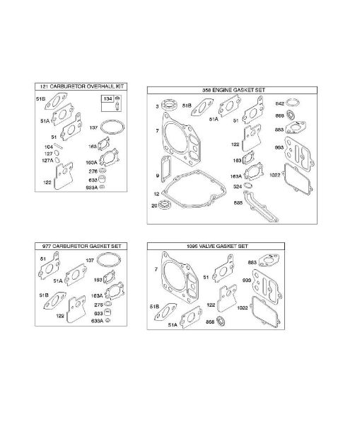B&S - 12â  12Q502-0194-B1 G - Juegos/Juegos de juntas de la marca Stihl