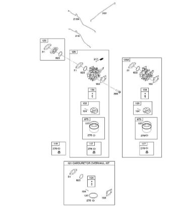 B&S - 12â  12Q902-0169-B1 E - Carburador, juego de revisión carburador de la marca Stihl
