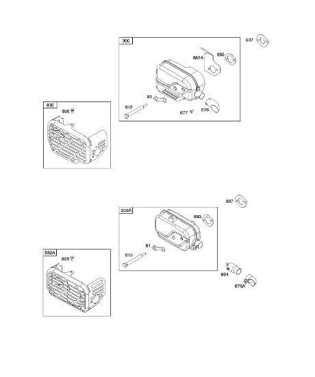 B&S - 12â  12Q902-0171-B1 H - Sistema de escape de la marca Stihl