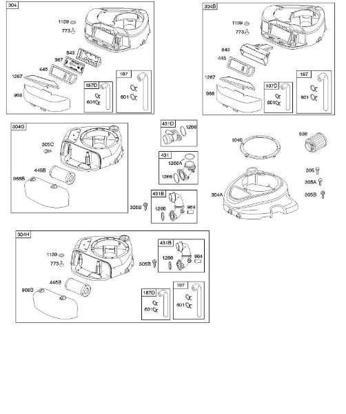B&S - 21â  217802-0130-B1 A - Depurador de aire, carcasa de ventilador de la marca Stihl