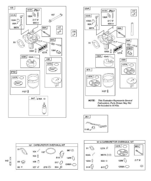 B&S - 21â  217802-0138-B1 D - Carburador, juego de revisión carburador de la marca Stihl