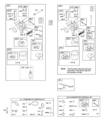 B&S - 21â  217802-0138-E1 D - Carburador, juego de revisión carburador de la marca Stihl