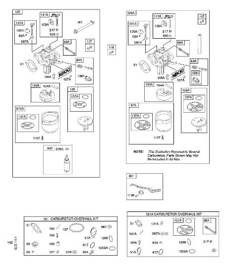 B&S - 21â  217802-0138-E1 D - Carburador, juego de revisión carburador de la marca Stihl