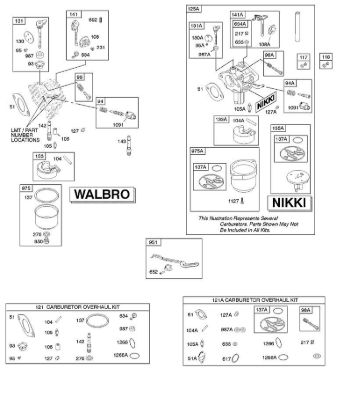 B&S - 21â  217902-0119-E1 D - Carburador, juego de revisión carburador de la marca Stihl