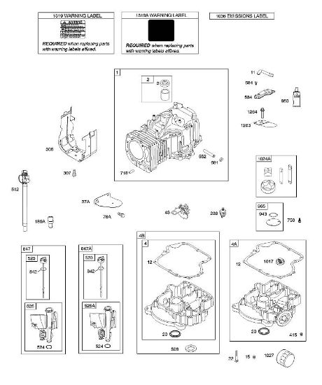 B&S - 21â  21R807-0012-B5 F - Cilindro, cárter motor, lubricación, llenado de aceite de la marca Stihl