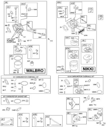B&S - 28â  282H07-0113-E1 D - Carburador, suministro de combustible, juego de revisión carburador de la marca Stihl
