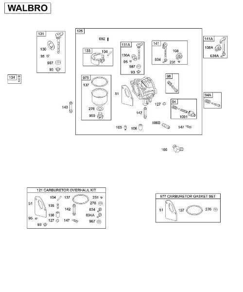 B&S - 28â  28B707-1146-E1 D - Carburador, juegos de revisión de la marca Stihl