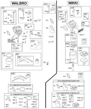 B&S - 28â  28N707-1139-E1 D - Carburador de la marca Stihl