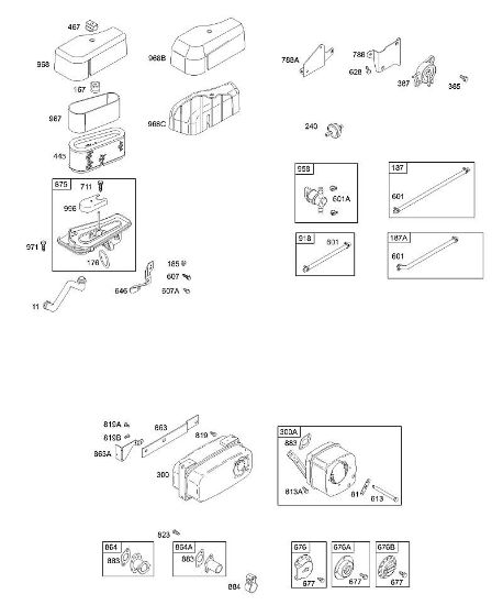 B&S - 31â  311707-0146-E1 A - Depurador de aire, silenciador, combustible de la marca Stihl