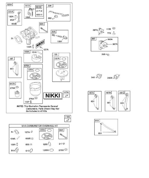 B&S - 31â  31A607-0156-B1 D - Carburador, juego de revisión carburador de la marca Stihl
