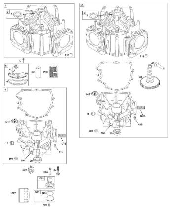 B&S - 40â  405777-0134-E1 G - Cilindro, cárter del motor de la marca Stihl