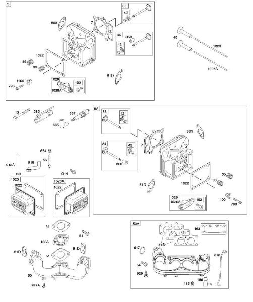 B&S - 40â  407777-0117-E1 E - Culata, tapa de balancines, colector de admisión de la marca Stihl