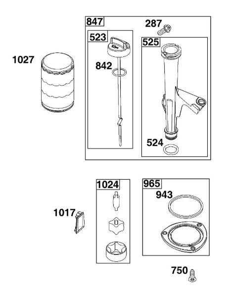 B&S - 40â  40R577-0002-H1 J - CONJUNTO DE LUBRICACIí“N de la marca Stihl