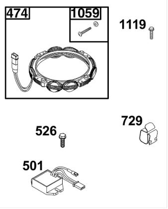 B&S - 40â  40R577-0002-H5 A - CONJUNTO DE GENERADOR de la marca Stihl