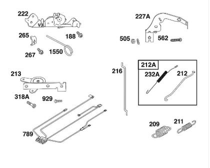 B&S - 40â  40R577-0002-H5 D - CONJUNTO DE ELEMENTOS DE MANDO de la marca Stihl