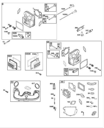 B&S - 40â  40R577-0002-H5 H - CONJUNTO DE CULATA de la marca Stihl