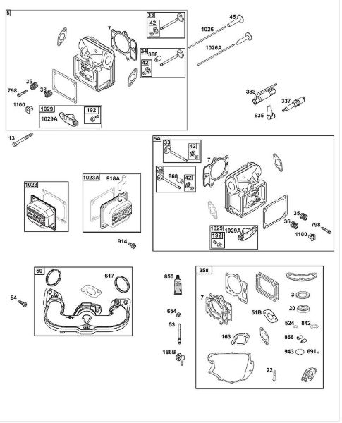 B&S - 40â  40R577-0002-H5 H - CONJUNTO DE CULATA de la marca Stihl