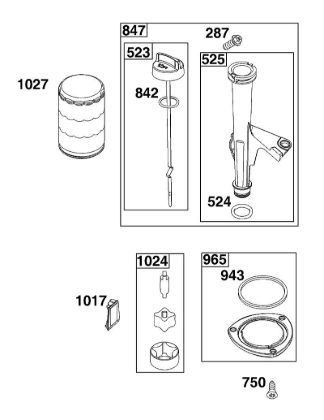 B&S - 40â  40R577-0002-H5 J - CONJUNTO DE LUBRICACIí“N de la marca Stihl